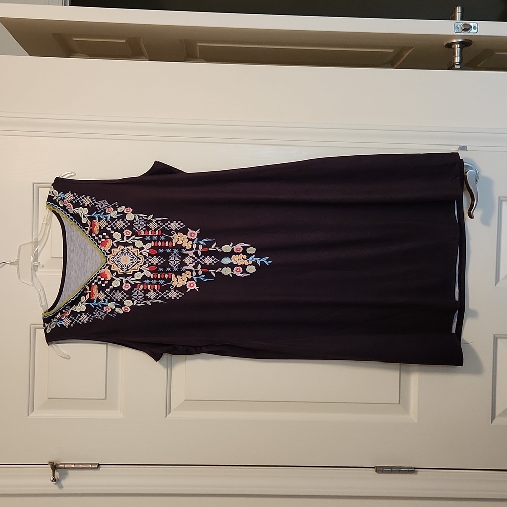 Black dress or cover up.